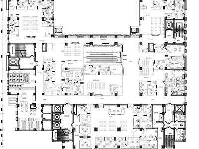 现代医院 眼科医院平面布置 施工图