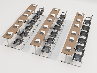 现代简约办公桌椅 培训桌椅