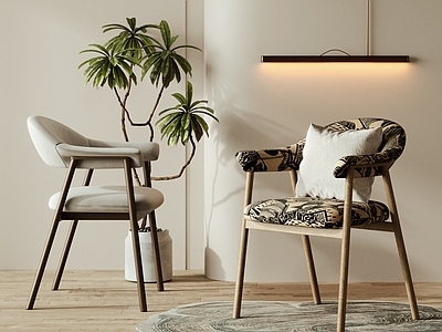 奶油风餐椅 单椅c 餐椅 布椅 休闲椅 椅子