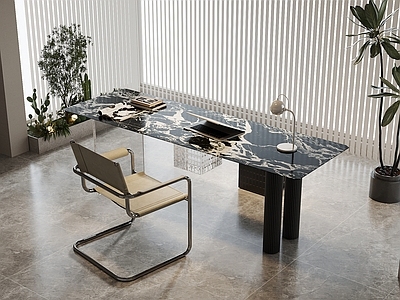 意式极简书桌 书桌椅