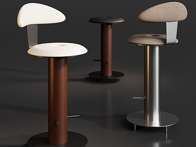 极简主义吧椅 中古原木吧凳吧椅