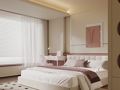 奶油风家居卧室