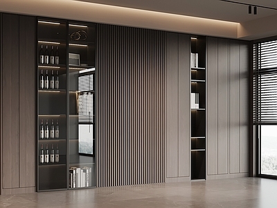极简书柜 书柜 酒柜 置物柜