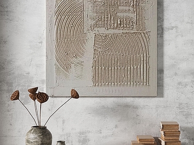 侘寂抽象挂画 肌理侘寂抽象挂画