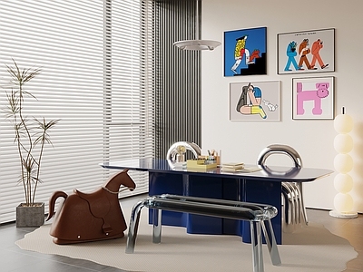 现代轻奢书桌