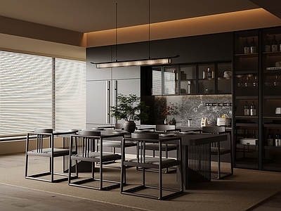 新中式家居餐厅