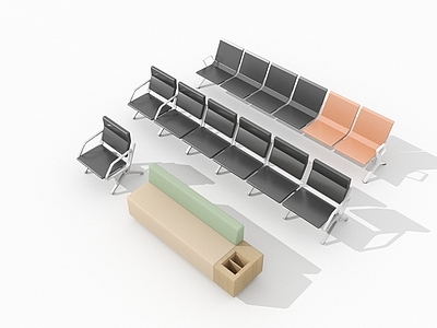 现代简约其他椅子 服务大厅排椅 等候椅