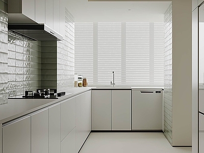 极简封闭式厨房