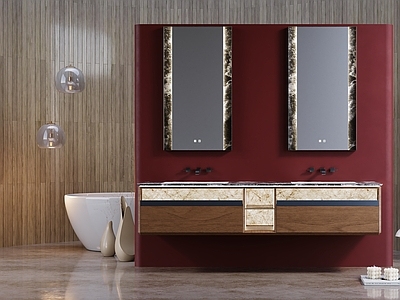 意式轻奢卫生间 浴室柜