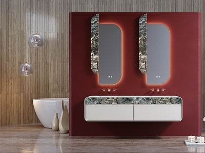 意式极简卫生间 浴室柜