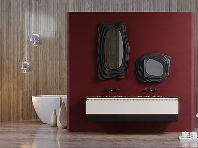 意式轻奢卫生间 浴室柜