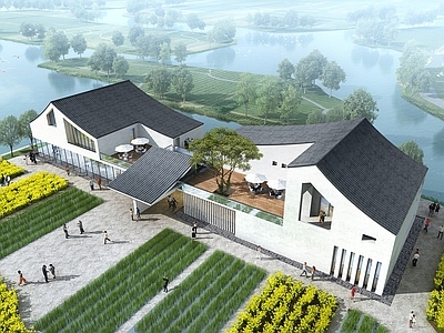 新中式活动中心 新中式游客中心