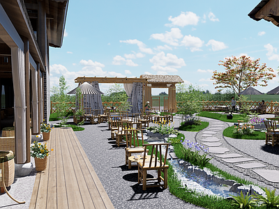 新中式乡村庭院