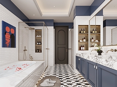现代美式卫生间