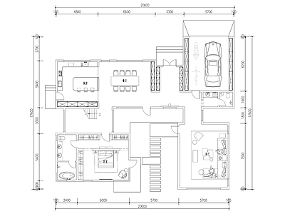 现代别墅建筑 二层别墅 农村别墅 独栋别墅 合院别墅 自建房 施工图