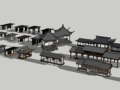 新中式小公建 亭 廊