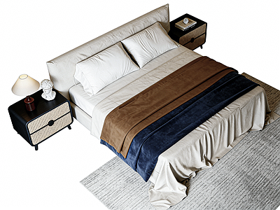 现代简约双人床 主卧