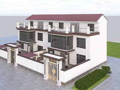 新中式联排别墅