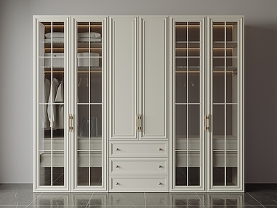 奶油风衣柜