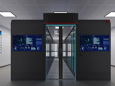 现代科技风服务中心 机电室