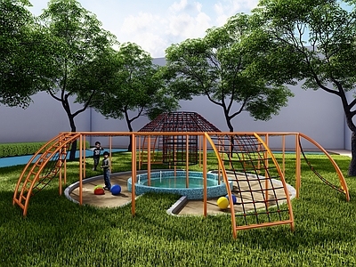 现代主义儿童攀爬网 儿童器材