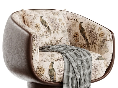 现代轻奢单人沙发 沙发