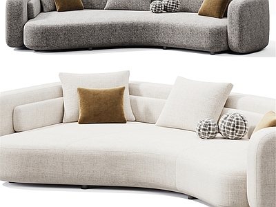 现代简约弧形沙发 沙发