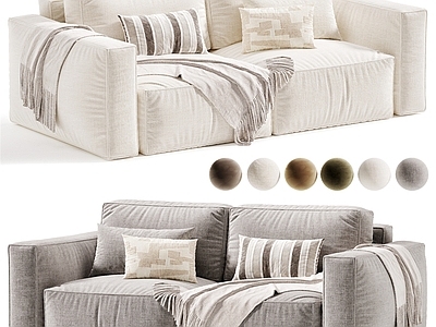 现代简约双人沙发 沙发