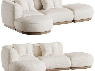 奶油风模块沙发 沙发