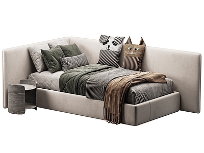 现代简约儿童床