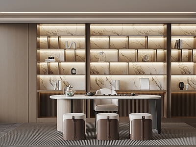 现代简约书房