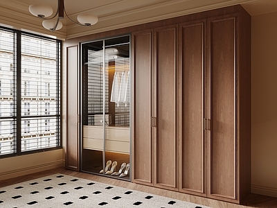 中古风衣帽间 衣柜