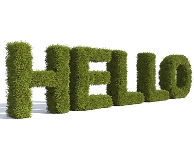 植物造型 绿篱造型 灌木 景观字 HELLO植物墙 你好植物文字 植物字 灌木字