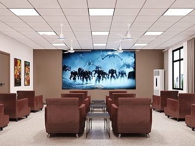 现代简约活动室