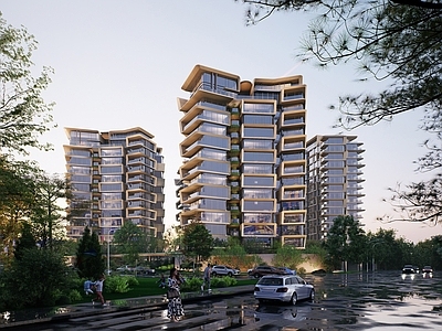 现代轻奢住宅楼建筑 第四代住宅 LINE 贝壳贝宸金融城 建筑全套技术图纸 超前创新户型 施工图