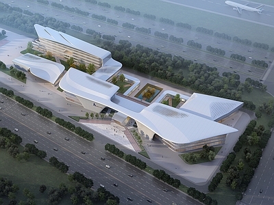 现代主义会展中心 现代会展项目 现代场馆 异形建筑