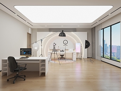 现代简约直播间 直播间