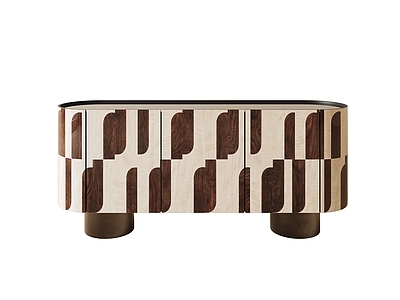 现代轻奢餐边柜 意式轻奢边柜