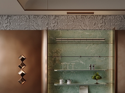 意式轻奢酒柜 意式轻奢边柜 美式轻奢展示柜 极简餐边柜 金属玄关柜