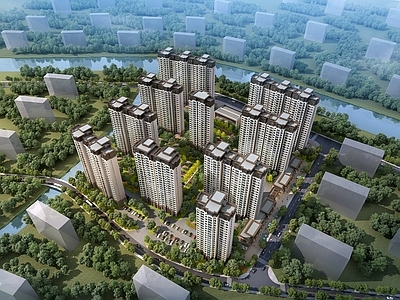 新中式高层住宅 新古典高层住宅 现代高层住宅