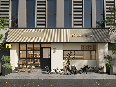 现代简约咖啡厅 现代新中式茶叶店