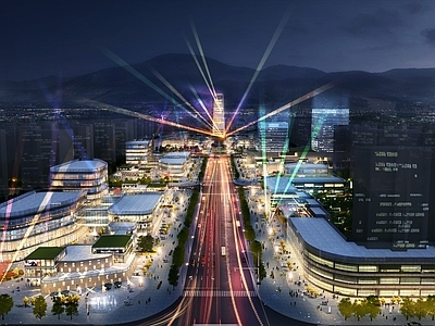 现代商业综合体商业街 现代商业街区