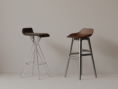 极简吧椅 现代中古吧椅 复古吧椅 极简布艺吧凳 侘寂木吧凳 金属吧凳