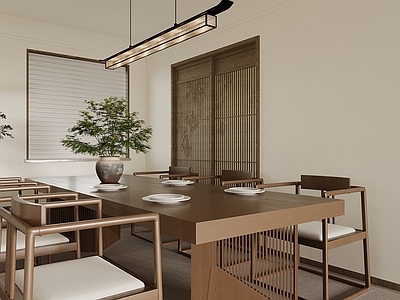 新中式休闲桌椅 餐桌椅