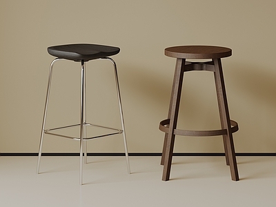 现代简约吧凳 现代中古吧椅 复古吧椅 极简布艺吧凳 侘寂木吧凳 金属吧凳