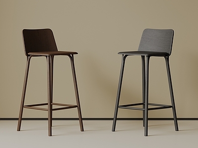 极简吧椅 现代中古吧椅 复古吧椅 极简布艺吧凳 侘寂木吧凳 金属吧凳