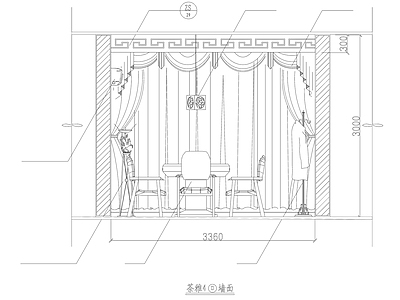 中式酒楼 酒楼三四层 施工图