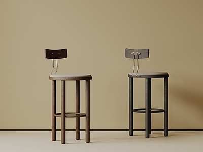 现代简约吧椅 现代中古吧椅 复古吧椅 极简布艺吧凳 侘寂木吧凳 金属吧凳