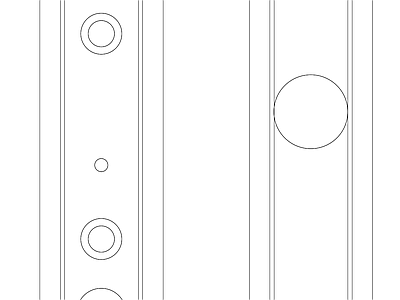 精选全屋定制家具家居五金图块 五金系列常用图块 扁插