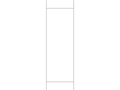 精选全屋定制家具家居五金图块 五金系列常用图块 7663门用日字铰正面